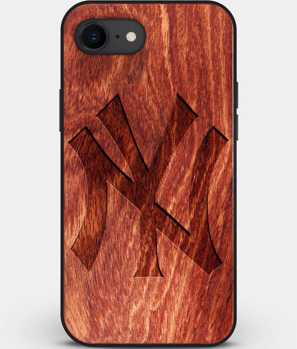 Best Custom Engraved Wood New York Yankees iPhone SE Case Classic - Engraved In Nature