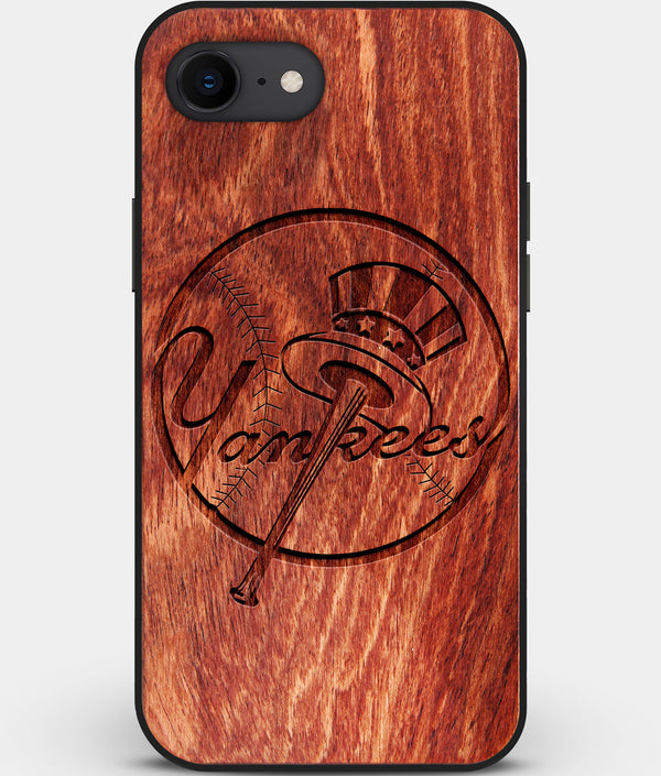 Best Custom Engraved Wood New York Yankees iPhone SE Case - Engraved In Nature