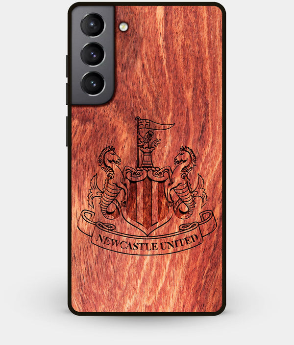 Best Wood Newcastle United F.C. Galaxy S21 Plus Case - Custom Engraved Cover - Engraved In Nature