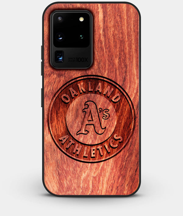 Best Custom Engraved Wood Oakland Athletics Galaxy S20 Ultra Case - Engraved In Nature