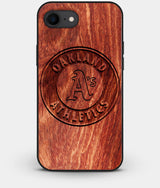 Best Custom Engraved Wood Oakland Athletics iPhone 8 Case - Engraved In Nature