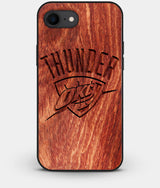 Best Custom Engraved Wood OKC Thunder iPhone 8 Case - Engraved In Nature