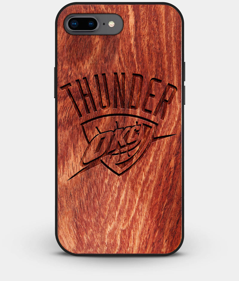 Best Custom Engraved Wood OKC Thunder iPhone 8 Plus Case - Engraved In Nature