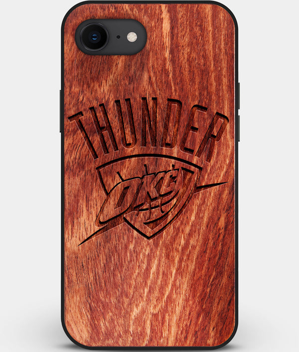 Best Custom Engraved Wood OKC Thunder iPhone SE Case - Engraved In Nature