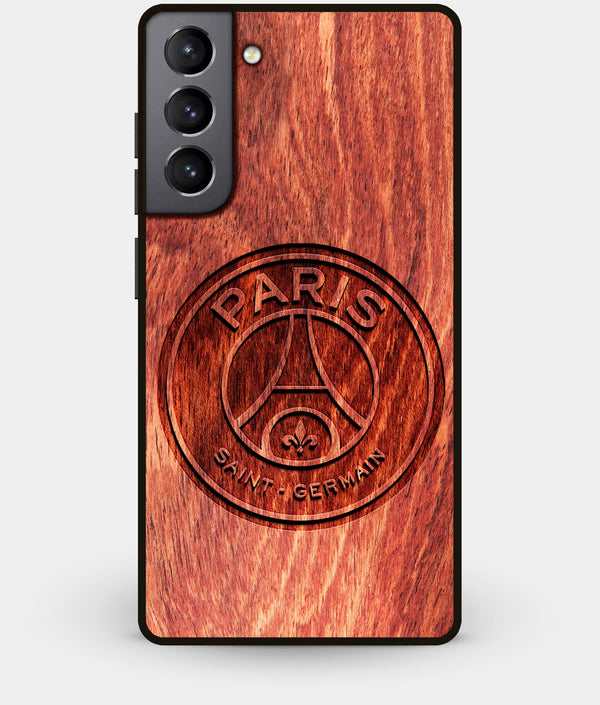 Best Wood Paris Saint Germain F.C. Galaxy S21 Plus Case - Custom Engraved Cover - Engraved In Nature