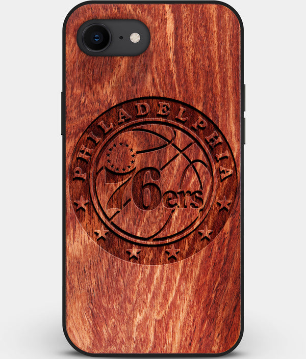 Best Custom Engraved Wood Philadelphia 76Ers iPhone SE Case - Engraved In Nature