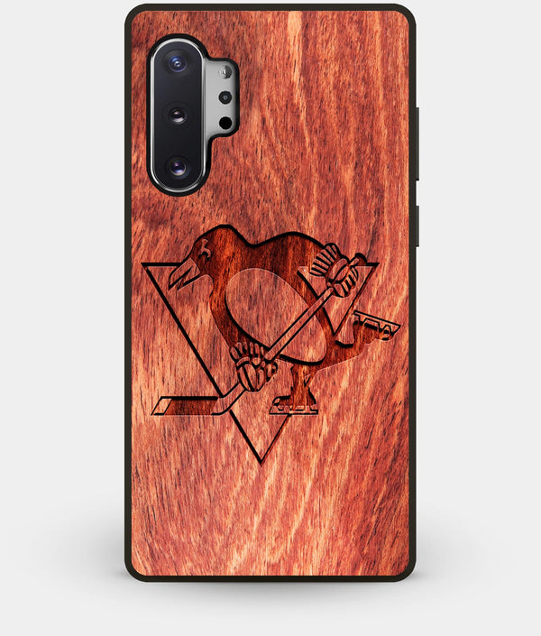 Best Custom Engraved Wood Pittsburgh Penguins Note 10 Plus Case - Engraved In Nature