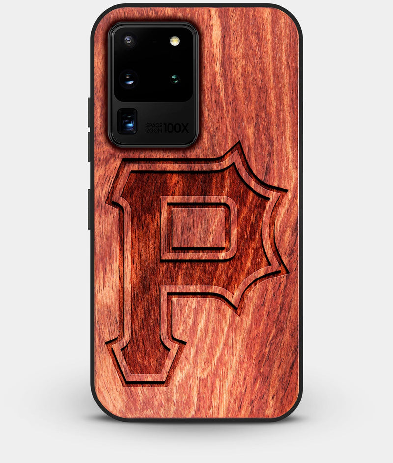 Best Custom Engraved Wood Pittsburgh Pirates Galaxy S20 Ultra Case Classic - Engraved In Nature