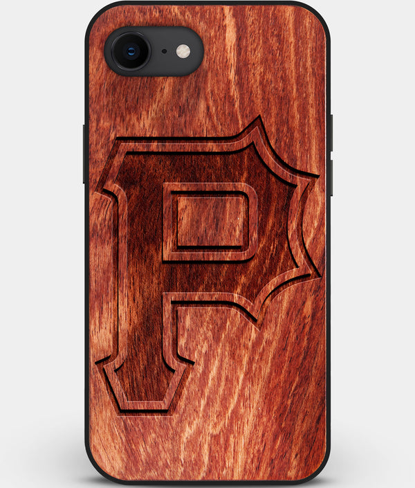 Best Custom Engraved Wood Pittsburgh Pirates iPhone SE Case Classic - Engraved In Nature