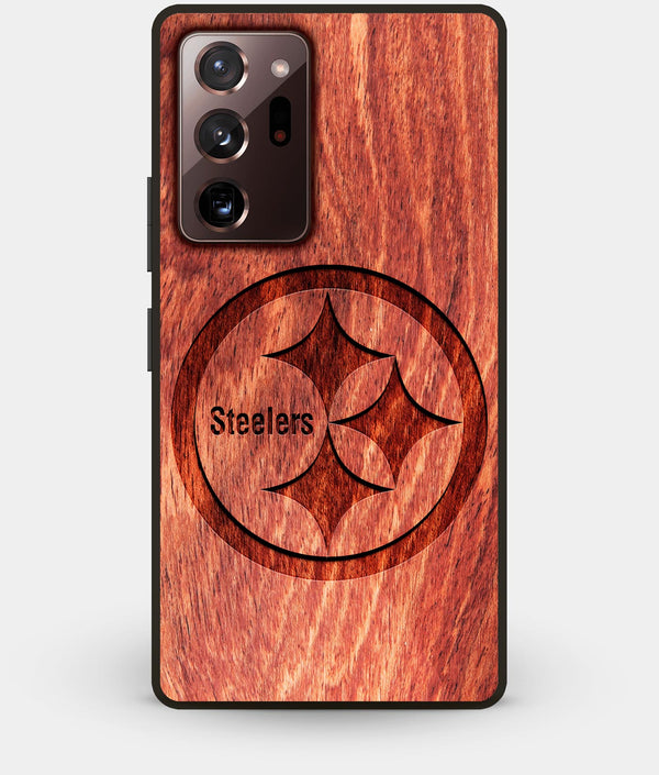 Best Custom Engraved Wood Pittsburgh Steelers Note 20 Ultra Case - Engraved In Nature