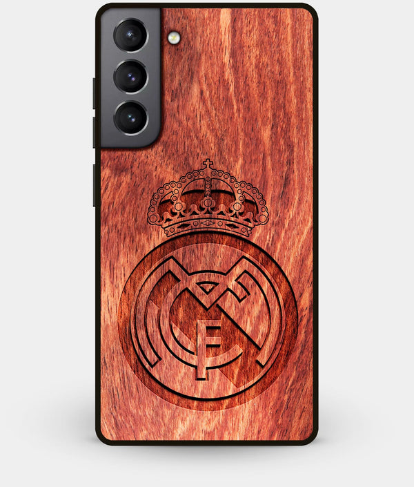 Best Wood Real Madrid C.F. Galaxy S21 Plus Case - Custom Engraved Cover - Engraved In Nature