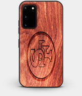 Best Wood San Francisco 49ers Galaxy S20 FE Case - Custom Engraved Cover - Engraved In Nature