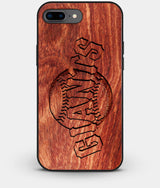 Best Custom Engraved Wood San Francisco Giants iPhone 8 Plus Case - Engraved In Nature