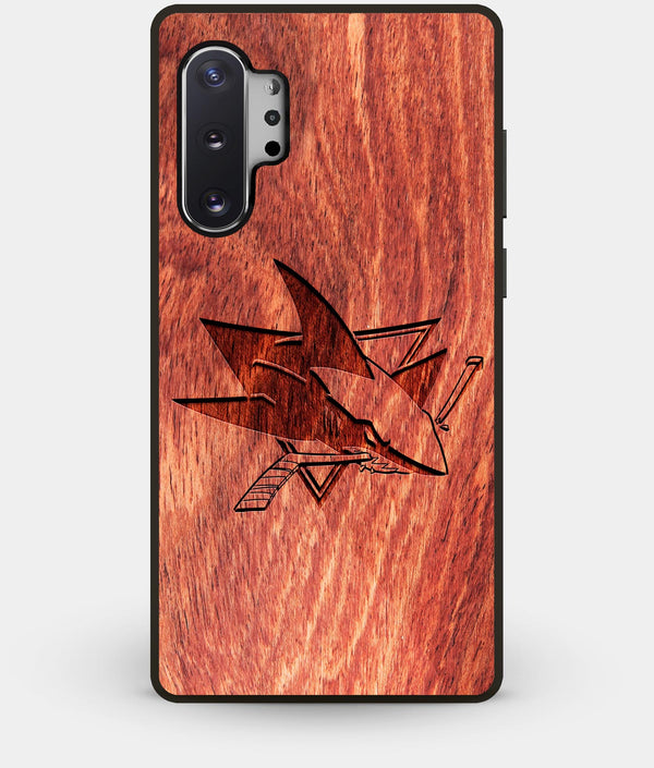 Best Custom Engraved Wood San Jose Sharks Note 10 Plus Case - Engraved In Nature