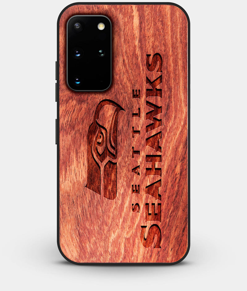 Best Custom Engraved Wood Seattle Seahawks Galaxy S20 Plus Case - Engraved In Nature