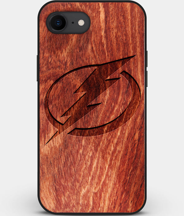 Best Custom Engraved Wood Tampa Bay Lightning iPhone SE Case - Engraved In Nature