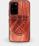 Best Custom Engraved Wood West Ham United F.C. Galaxy S20 Plus Case - Engraved In Nature