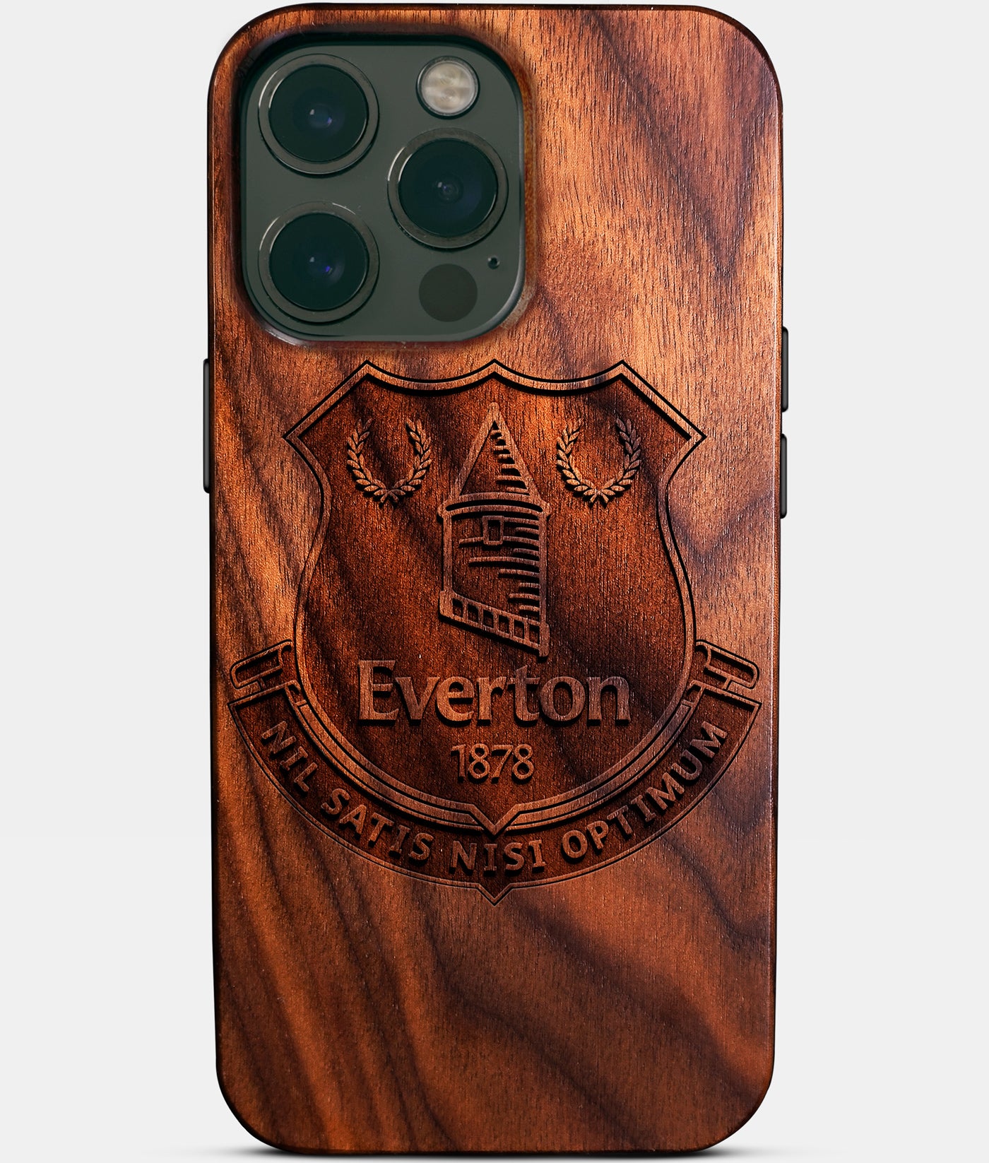 Custom Everton F.C. iPhone 14/14 Pro/14 Pro Max/14 Plus Case - Wood Everton FC Cover - Eco-friendly Everton FC iPhone 14 Case - Carved Wood Custom Everton FC Gift For Him - Monogrammed Personalized iPhone 14 Cover By Engraved In Nature