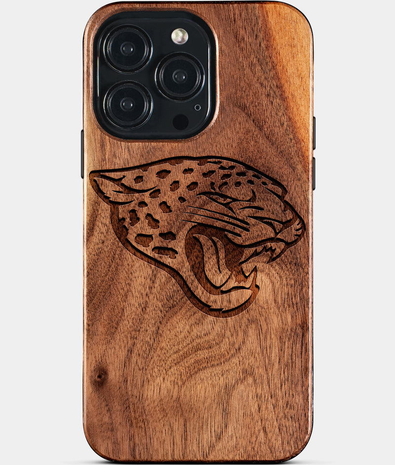 Custom Jacksonville Jaguars iPhone 15/15 Pro/15 Pro Max/15 Plus Case - Wood Jaguars Cover - Eco-friendly Jacksonville Jaguars iPhone 15 Case - Carved Wood Custom Jacksonville Jaguars Gift For Him - Monogrammed Personalized iPhone 15 Cover By Engraved In Nature