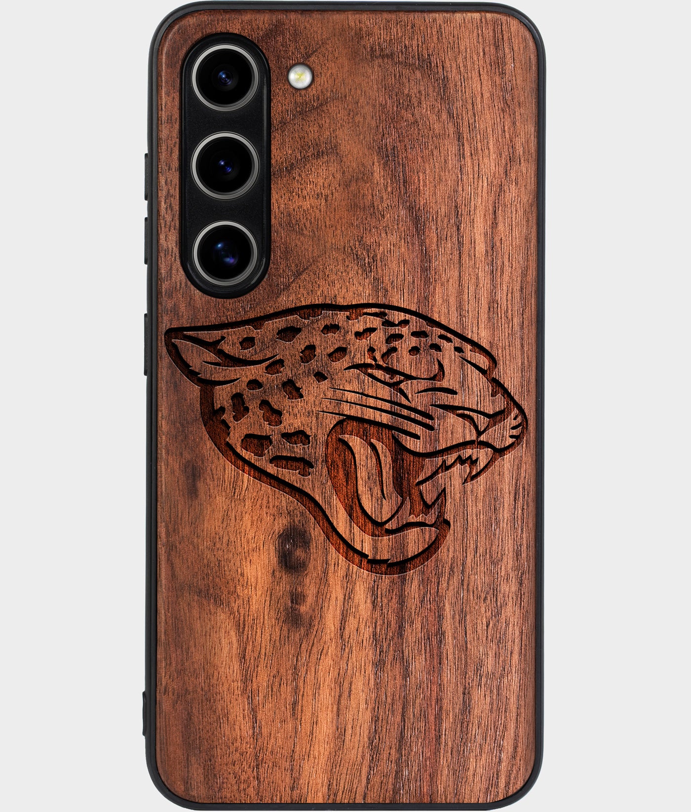 Best Wood Jacksonville Jaguars Samsung Galaxy S24 Plus Case - Custom Engraved Cover - Engraved In Nature