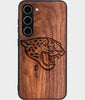 Best Wood Jacksonville Jaguars Samsung Galaxy S24 Plus Case - Custom Engraved Cover - Engraved In Nature