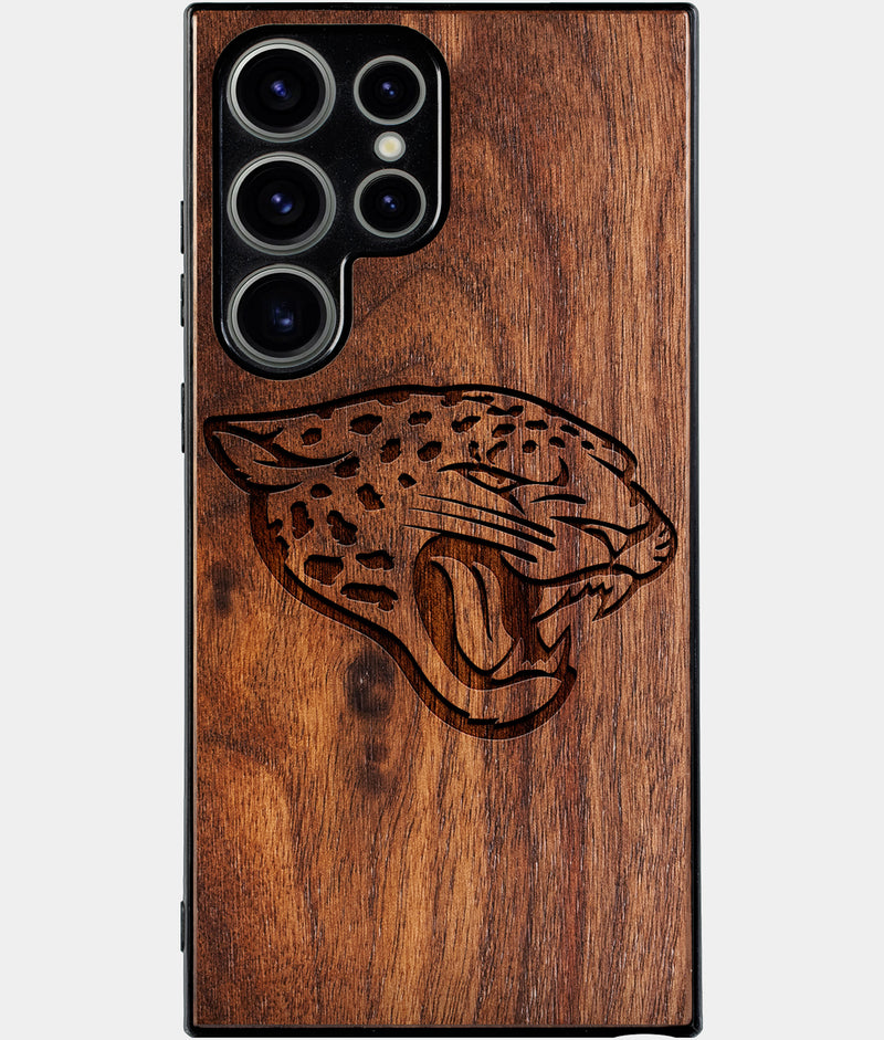 Best Wood Jacksonville Jaguars Samsung Galaxy S24 Ultra Case - Custom Engraved Cover - Engraved In Nature