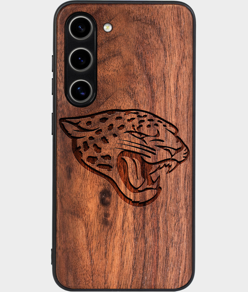 Best Wood Jacksonville Jaguars Samsung Galaxy S24 Case - Custom Engraved Cover - Engraved In Nature