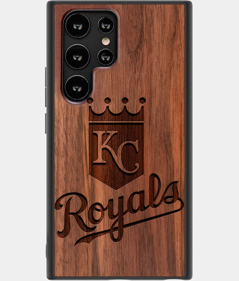 Best Wood Kansas City Royals Samsung Galaxy S23 Ultra Case - Custom Engraved Cover - Engraved In Nature