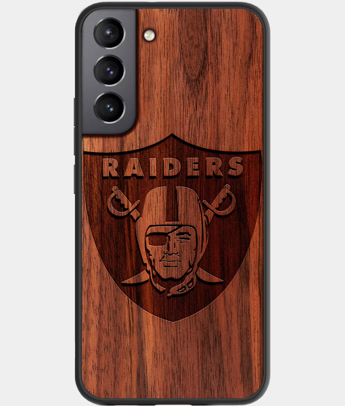 Custom Las Vegas Raiders Samsung S22 Plus Case - Carved Wood Raiders Cover - Eco-friendly Las Vegas Raiders Samsung S22 Plus Case - Custom Las Vegas Raiders Gift For Him - Monogrammed Personalized Samsung S22 Plus Cover By Engraved In Nature