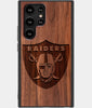 Custom Las Vegas Raiders Samsung S23 Ultra Case - Carved Wood Raiders Cover - Eco-friendly Las Vegas Raiders Samsung S23 Ultra Case - Custom Las Vegas Raiders Gift For Him - Monogrammed Personalized Samsung S23 Ultra Cover By Engraved In Nature