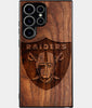 Custom Las Vegas Raiders Samsung S24 Ultra Case - Carved Wood Raiders Cover - Eco-friendly Las Vegas Raiders Samsung S24 Ultra Case - Custom Las Vegas Raiders Gift For Him - Monogrammed Personalized Samsung S24 Ultra Cover By Engraved In Nature