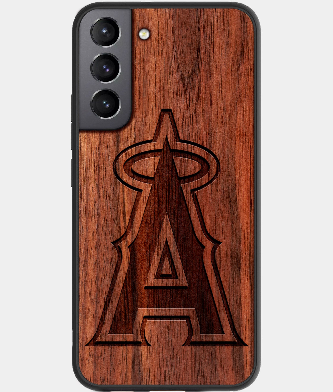 Best Wood Los Angeles Angels Galaxy S23 Case - Custom Engraved Cover - Engraved In Nature