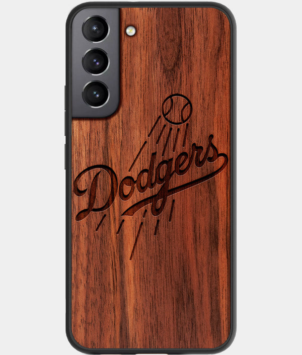 Best Wood Los Angeles Dodgers Galaxy S23 Case - Custom Engraved Cover - Engraved In Nature