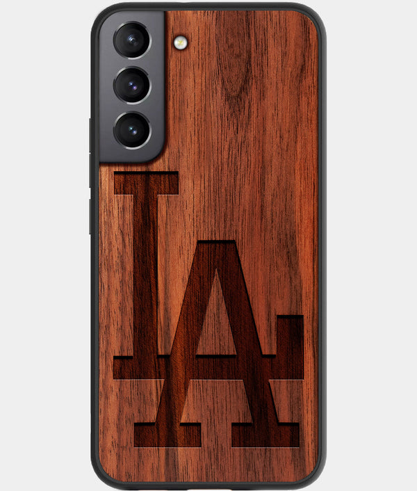 Best Wood Los Angeles Dodgers Galaxy S23 Case - Custom Engraved Cover - CoverClassic - Engraved In Nature