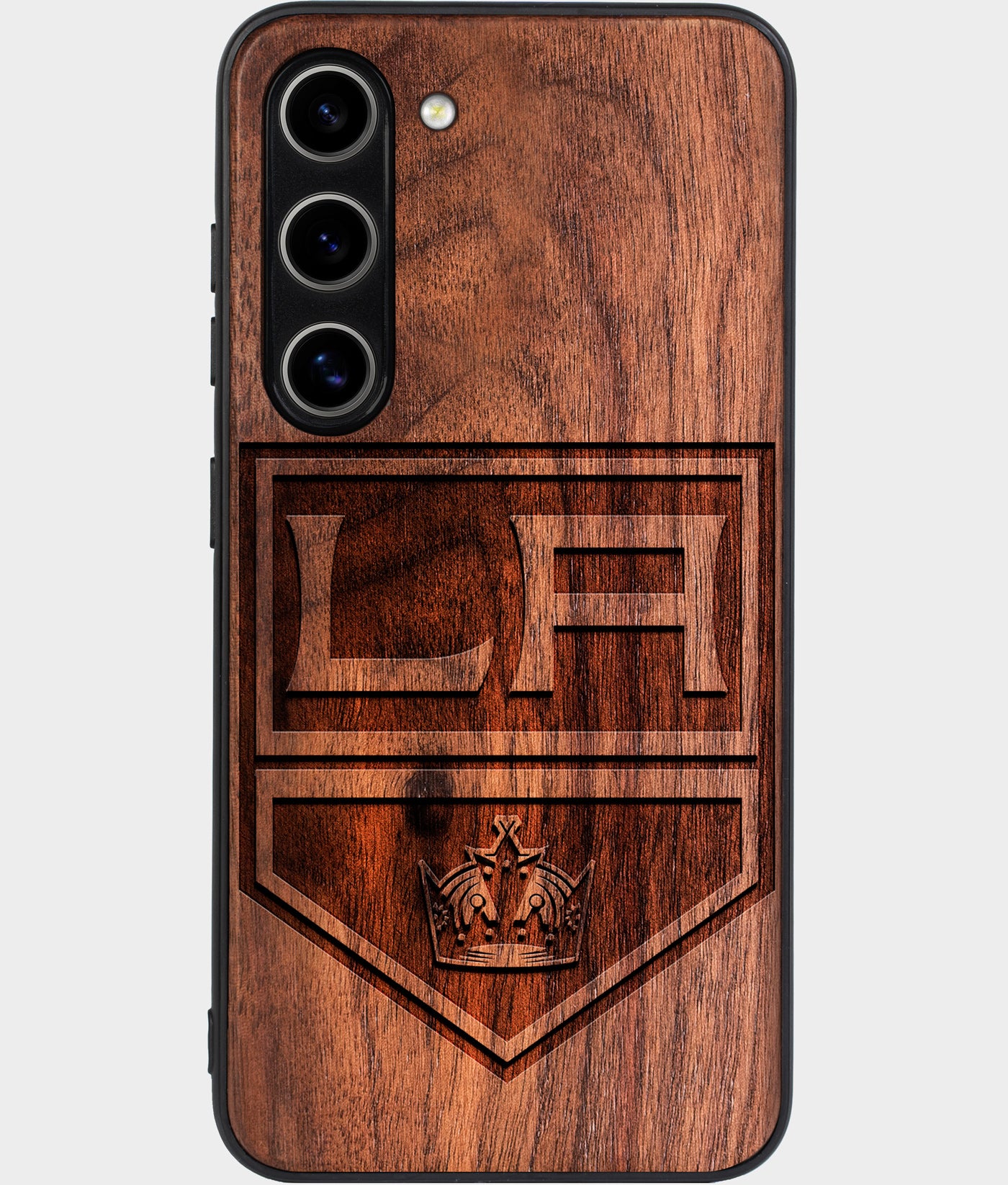 Best Wood Los Angeles Kings Galaxy S24 Case - Custom Engraved Cover - Engraved In Nature