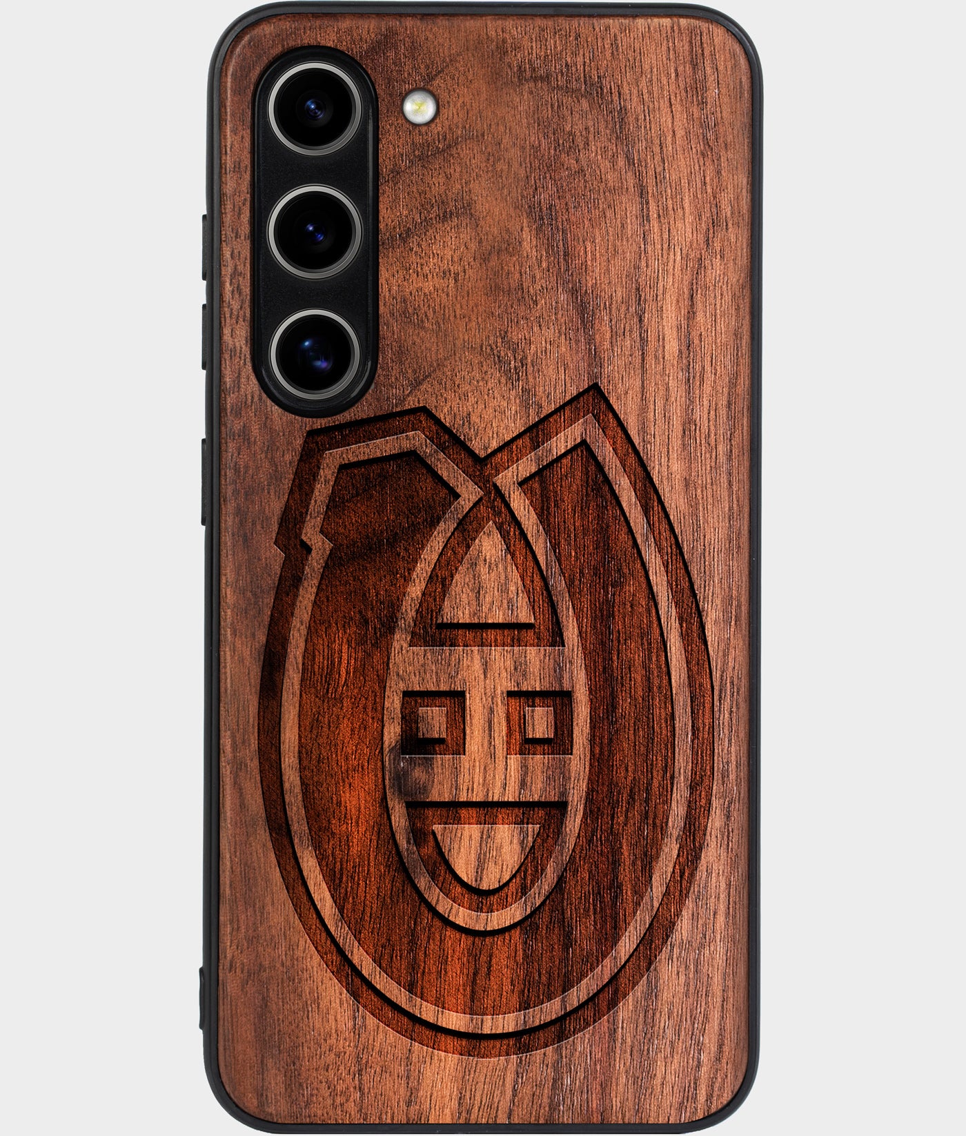 Best Wood Montreal Canadiens Samsung Galaxy S24 Plus Case - Custom Engraved Cover - Engraved In Nature