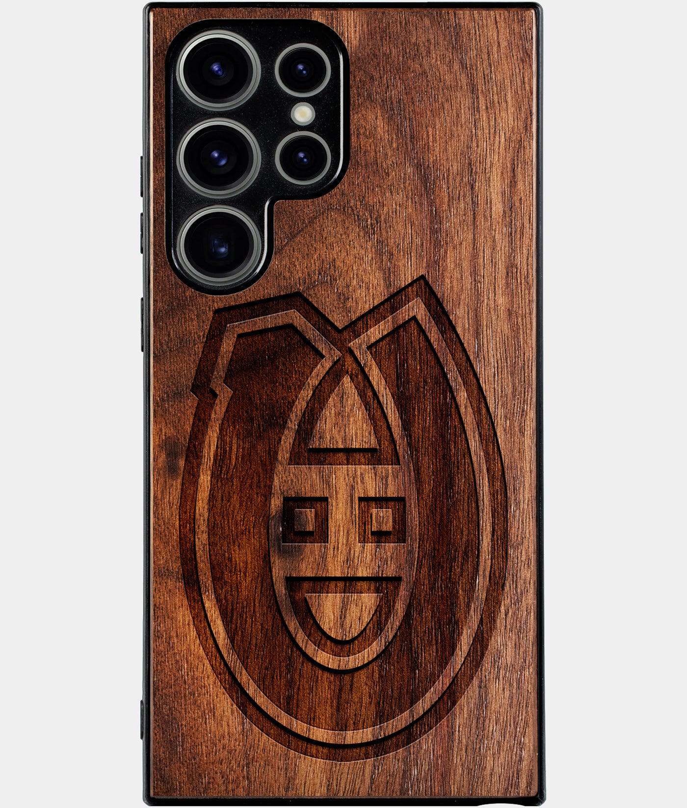 Best Wood Montreal Canadiens Samsung Galaxy S24 Ultra Case - Custom Engraved Cover - Engraved In Nature