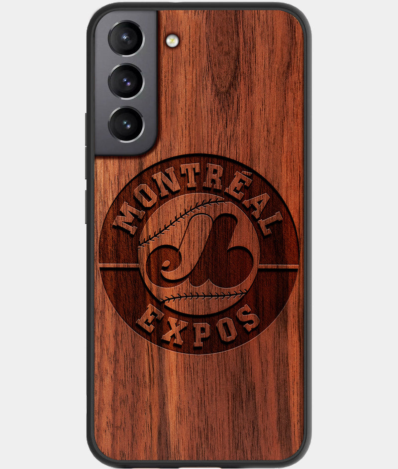 Best Wood Montreal Expos Samsung Galaxy S23 Case - Custom Engraved Cover - Engraved In Nature