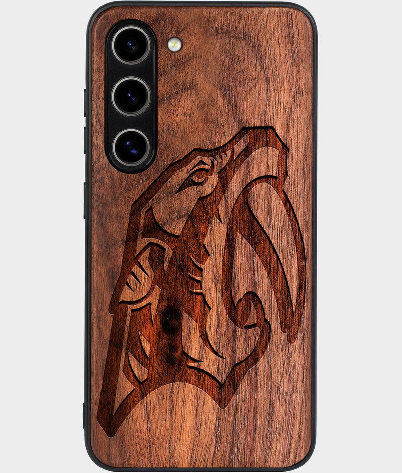 Best Wood Nashville Predators Samsung Galaxy S24 Case - Custom Engraved Cover - Engraved In Nature