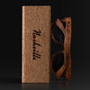 Nashville Tennessee II Wood Sunglasses with custom engraving. Custom Nashville Tennessee II Gifts For Men -  Sustainable Nashville Tennessee II eco friendly products - Personalized Nashville Tennessee II Birthday Gifts - Unique Nashville Tennessee II travel Souvenirs and gift shops. Nashville Tennessee II Wayfarer Eyewear and Shades wiith Box