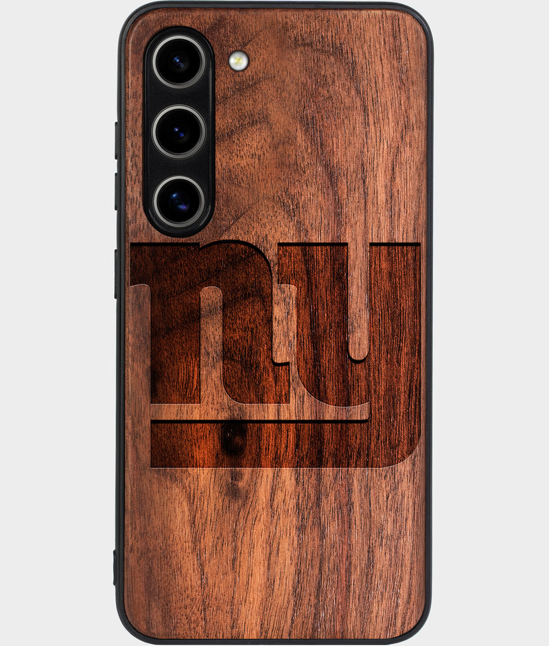 Best Wood New York Giants Samsung Galaxy S24 Case - Custom Engraved Cover - Engraved In Nature