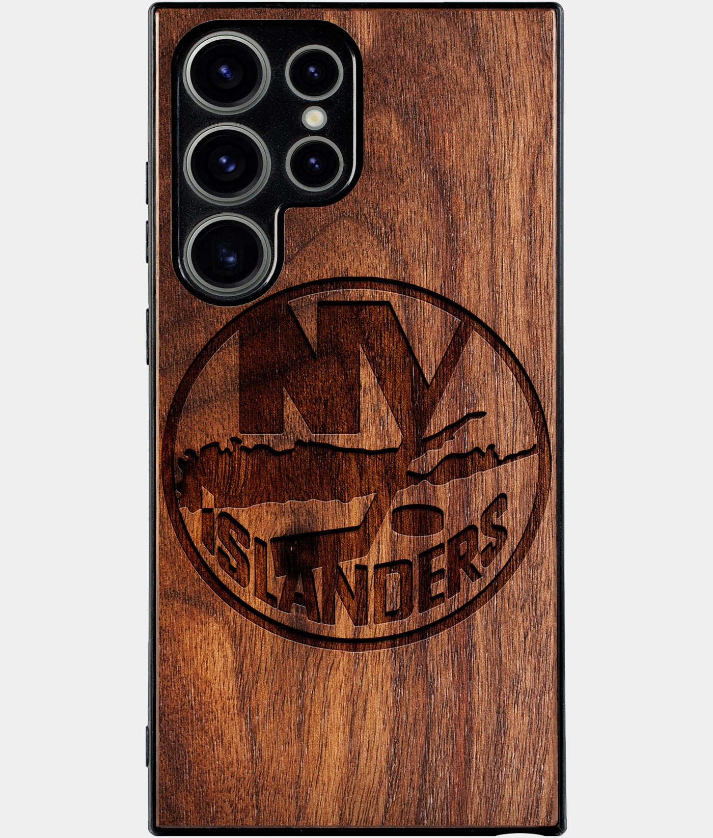 Best Wood New York Islanders Samsung Galaxy S24 Ultra Case - Custom Engraved Cover - Engraved In Nature