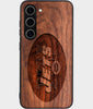 Best Wood New York Jets Galaxy S24 Case - Custom Engraved Cover - Engraved In Nature