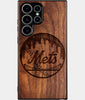 Best Wood New York Mets Samsung Galaxy S24 Ultra Case - Custom Engraved Cover - Engraved In Nature