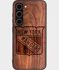 Best Wood New York Rangers Galaxy S24 Case - Custom Engraved Cover - Engraved In Nature