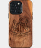 Custom Newcastle United F.C. iPhone 15/15 Pro/15 Pro Max/15 Plus Case - Wood Newcastle United FC Cover - Eco-friendly Newcastle United FC iPhone 15 Case - Carved Wood Custom Newcastle United FC Gift For Him - Monogrammed Personalized iPhone 15 Cover By Engraved In Nature