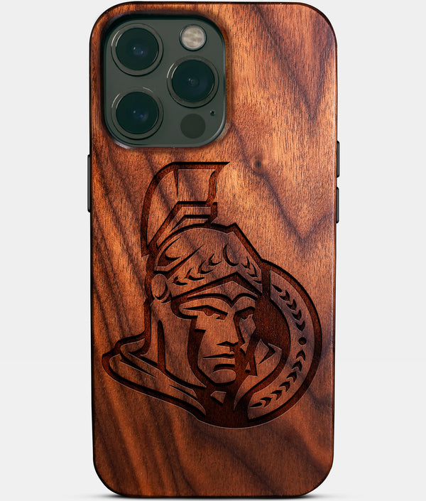 Custom Ottawa Senators iPhone 14/14 Pro/14 Pro Max/14 Plus Case - Wood Senators Cover - Eco-friendly Ottawa Senators iPhone 14 Case - Carved Wood Custom Ottawa Senators Gift For Him - Monogrammed Personalized iPhone 14 Cover By Engraved In Nature