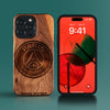 Custom Paris Saint Germain F.C. iPhone 15/15 Pro/15 Pro Max/15 Plus Case - Carved Wood Paris Saint Germain FC Cover