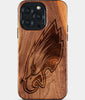 Custom Philadelphia Eagles iPhone 15/15 Pro/15 Pro Max/15 Plus Case - Wood Eagles Cover - Eco-friendly Philadelphia Eagles iPhone 15 Case - Carved Wood Custom Philadelphia Eagles Gift For Him - Monogrammed Personalized iPhone 15 Cover By Engraved In Nature