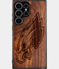 Best Wood Philadelphia Eagles Samsung Galaxy S24 Ultra Case - Custom Engraved Cover - Engraved In Nature